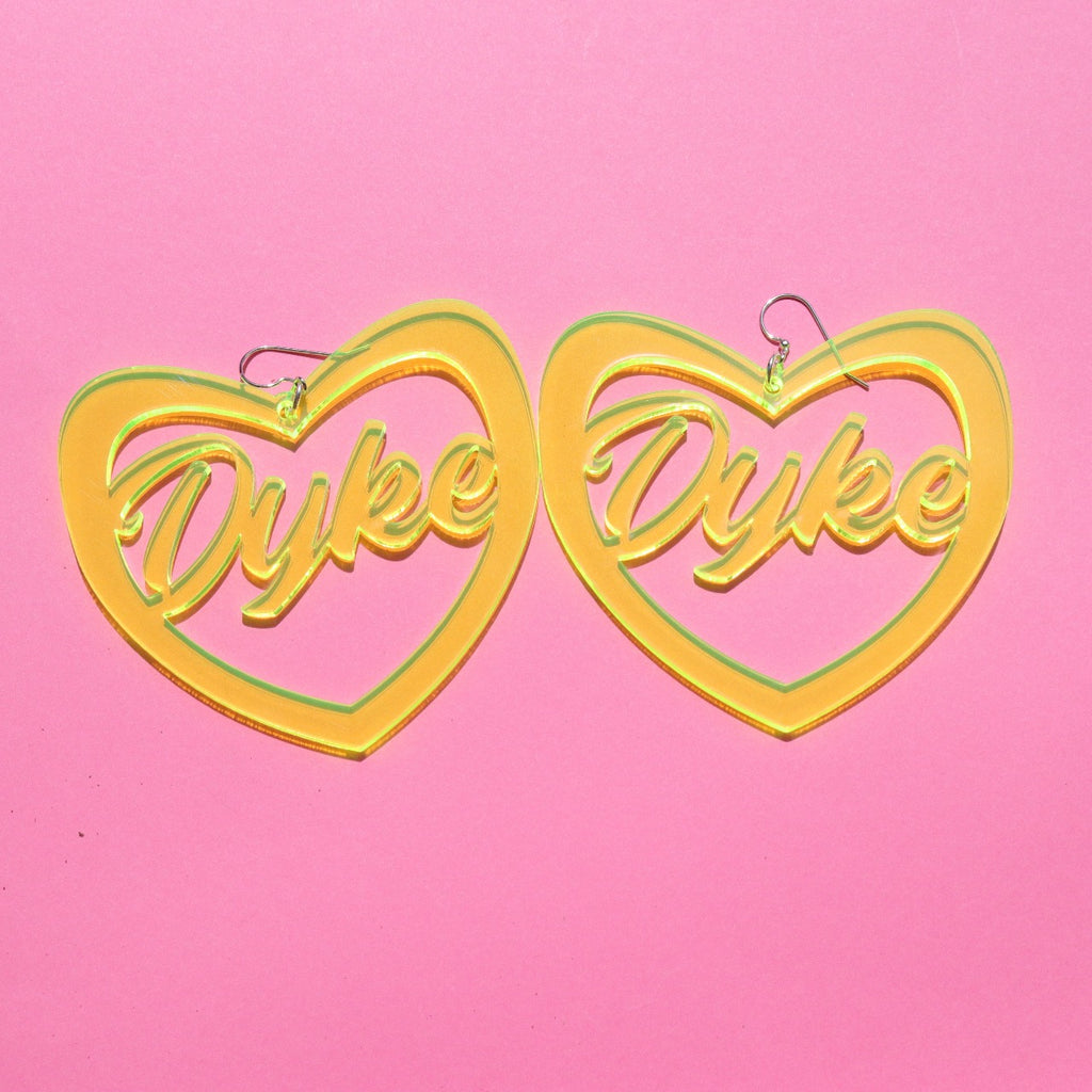 Dyke Heart Earrings