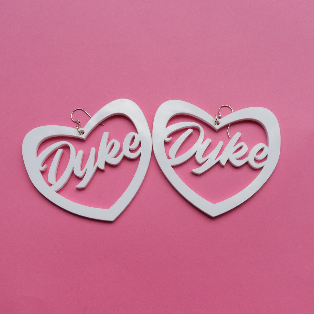 Dyke Heart Earrings