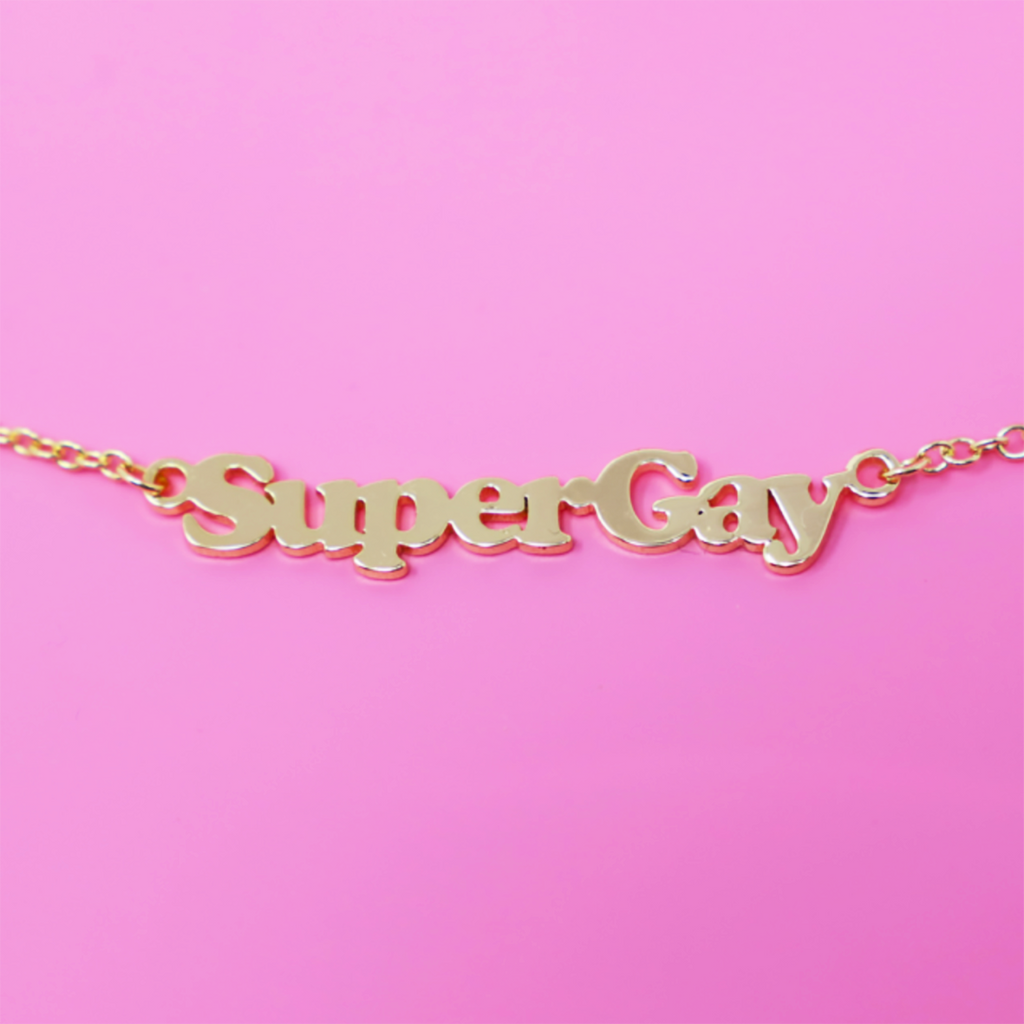 [Product_type] - Super Gay Necklace - agnes-and-edie.myshopify.com
