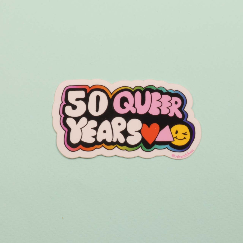 50 Queer Years Sticker