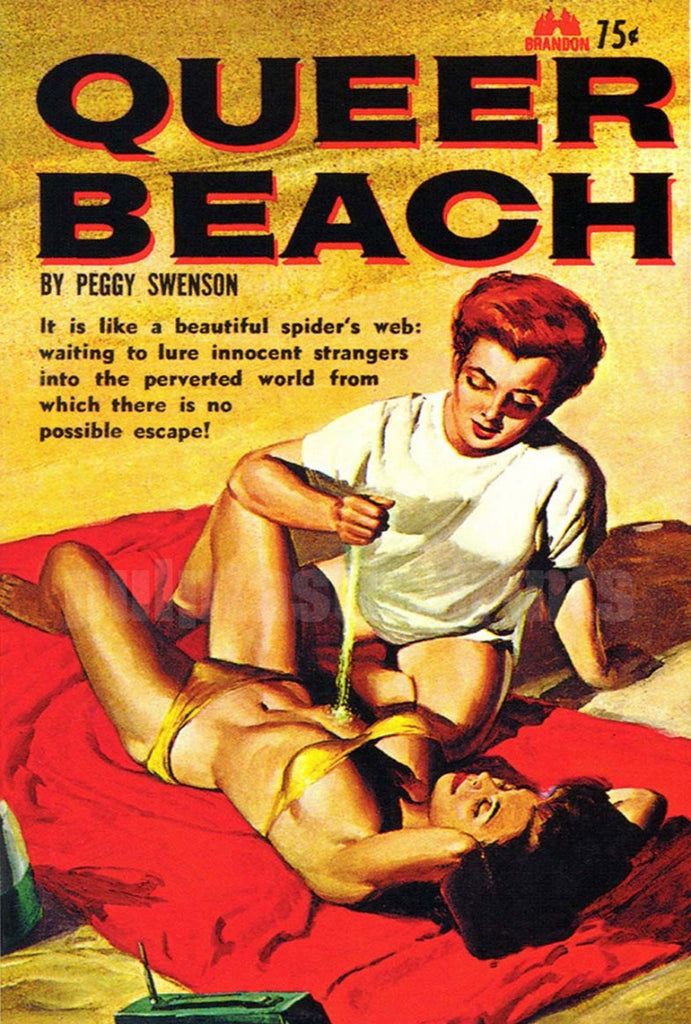 Queer Beach Vintage Print
