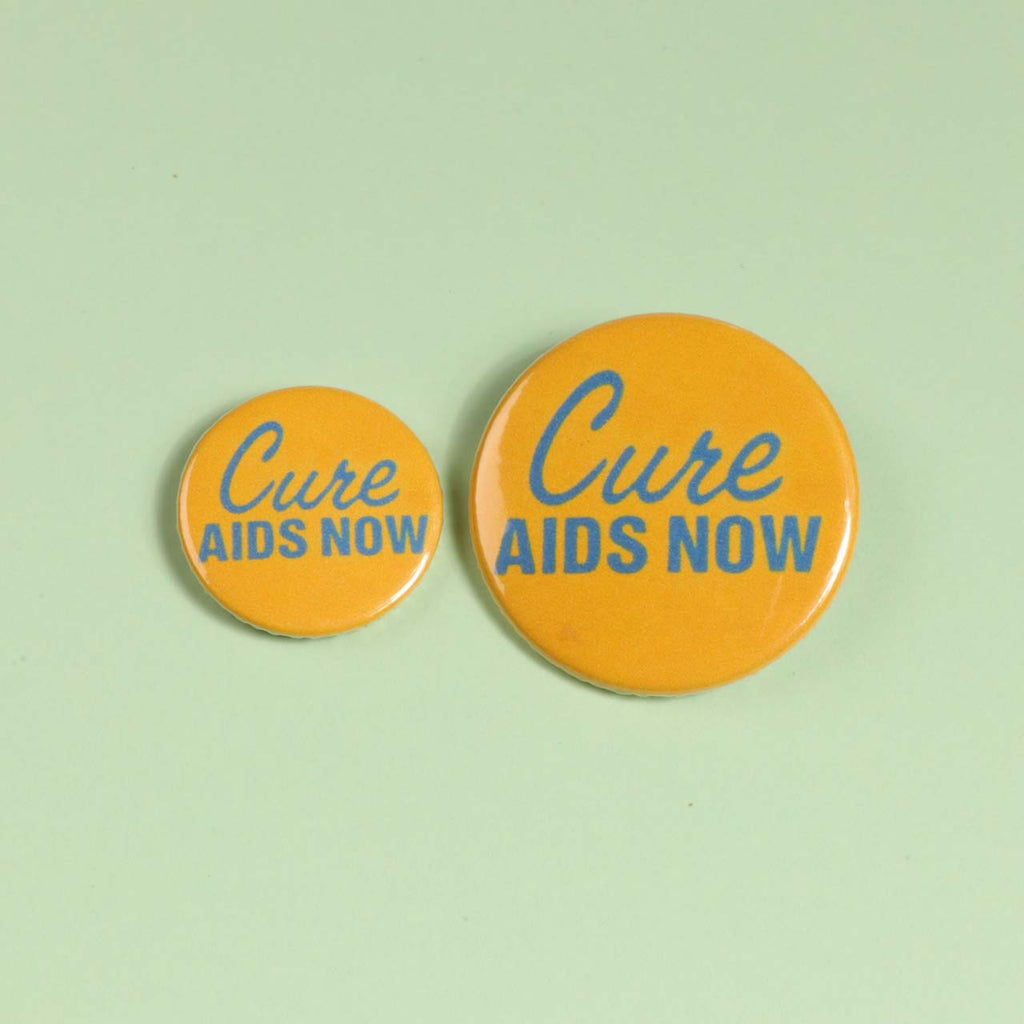 Cure AIDS Now Badge