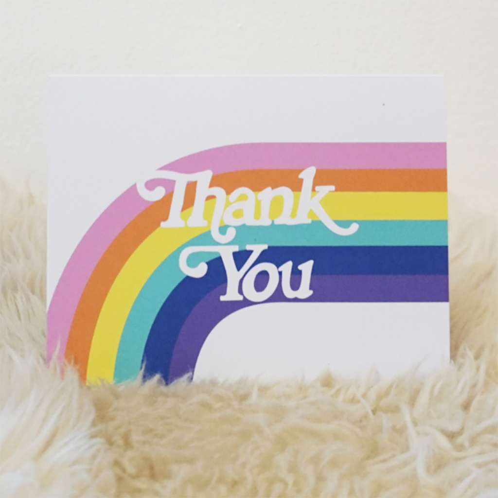 [Product_type] - Rainbow Thank You Card - agnes-and-edie.myshopify.com