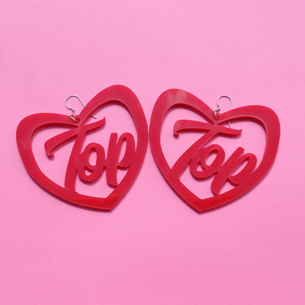 Top Heart Earrings