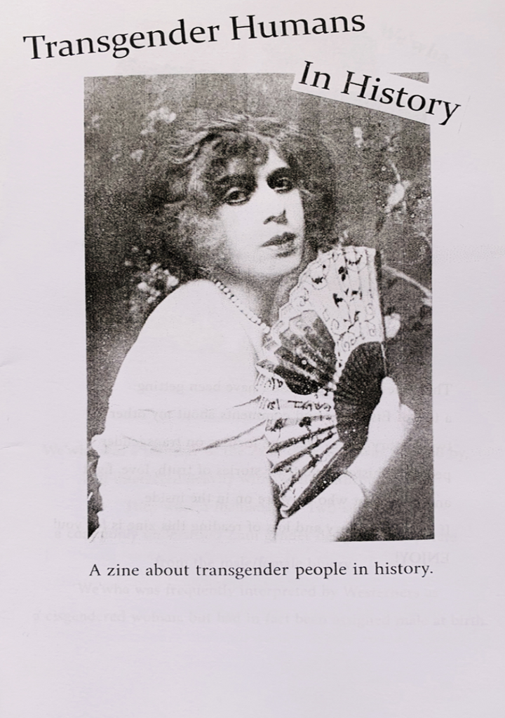[Product_type] - Transgender Humans In History Zine - agnes-and-edie.myshopify.com