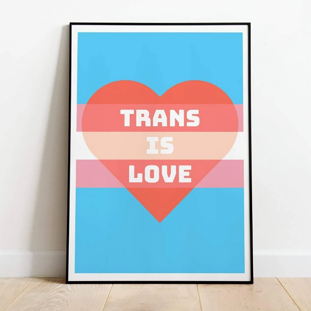 [Product_type] - Trans Is Love Print - agnes-and-edie.myshopify.com