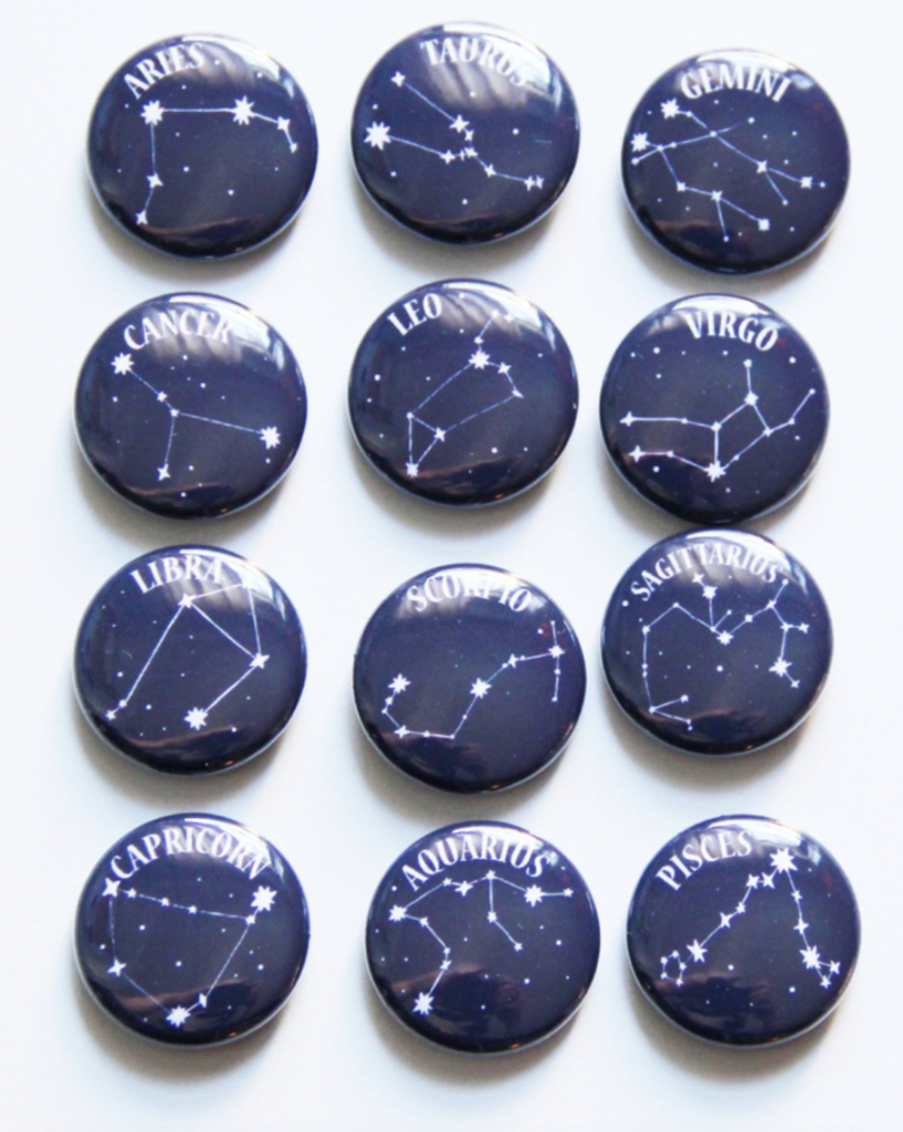 Astrology Badges - Black