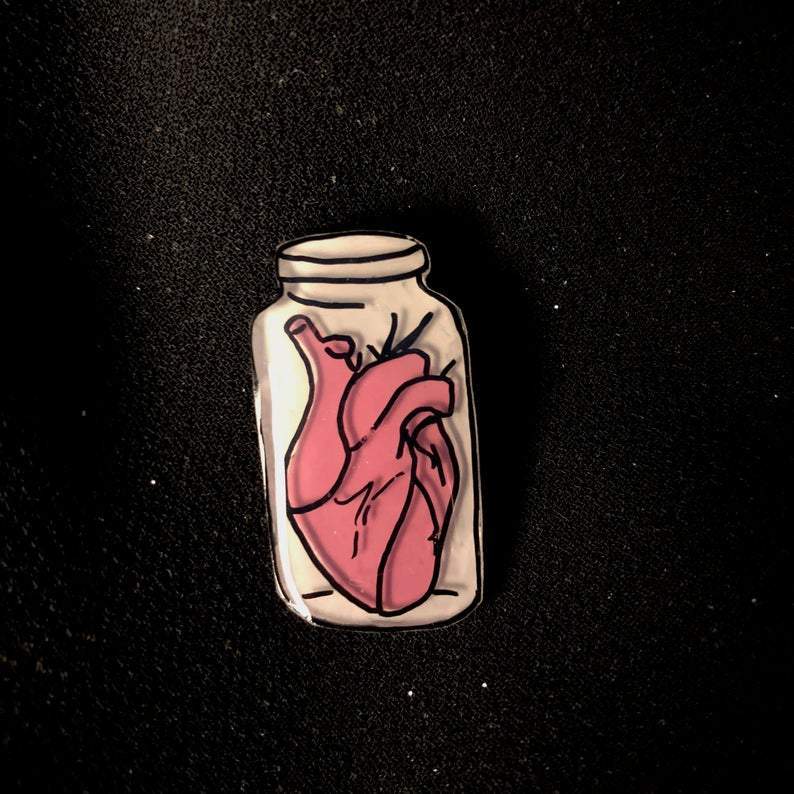 [Product_type] - Heart in a Jar Pin - agnes-and-edie.myshopify.com
